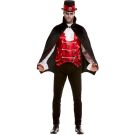 Men’s Vampire Costume with Cape – Gothic Halloween Fancy Dress