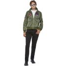 Mens Top Gun Maverick Bomber Jacket Pilot Costume - alternate view 4