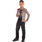 Boys Finn costume from Star Wars with attached tactical vest and ribbed sleeves