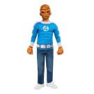 Kids The Thing costume with blue muscle chest top, orange rocky mask and gloves
