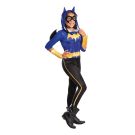 Girls Batgirl costume with hooded jumpsuit and cape wings