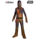 Kids Chewbacca Star Wars costume with digital fur-print jumpsuit and moulded mask