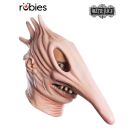 Beetlejuice Adam Maitland ghost mask overhead view showing distorted elongated facial features