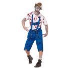 Mens Lederhosen Halloween Zombie Costume lb2104