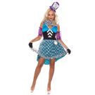 Alice In Wonderland Costumes - Ladies Mad Hatter Tea Party Alice in Wonderland Fancy Dress Costume