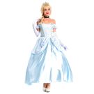 Deluxe Glass Slipper Princess Costume Fairy Tale Fancy Dress Ball Gown - alternate view 3