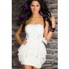 White Lace Mini Dress - Womens Club Dress - alternate view 2