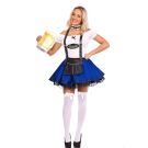 Ladies Blue Oktoberfest Beer Maid Costume lg204blue