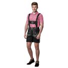 Mens Black Lederhosen PU Leather Costume lg9005