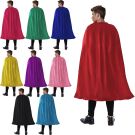 Child size purple cloak with cape flowing costume piece