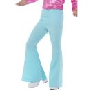 Mens 70s Disco Flares - Sky Blue Bell Bottom Trousers - alternate view 6