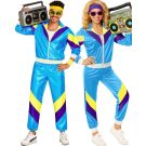 Adult 80s Shell Suit Tracksuit Costume - Retro Neon Windbreaker Set - alternate view