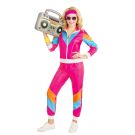 Adult Hot Pink Shellsuit Costume - Womens 80s Retro Tracksuit - alternate view