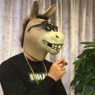 Adult donkey mask with integrated pixelated sunglasses and grinning teeth