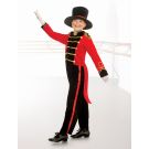 Kids Circus Ringmaster Costume with Tailcoat Jacket and Top Hat - alternate view