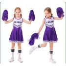 Purple Kids Cheerleader Costume With Pompoms Socks lp1090purple