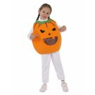 Kids Pumpkin Costume Tabard with Candy Pocket - Halloween Jack-o-Lantern Vest - alternate view 6
