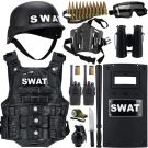 Kids Police SWAT Costume Set Role Play Outfit - alternate view