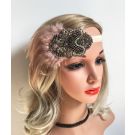 Vintage art deco headband accessory for Roaring Twenties costume parties