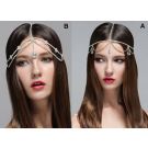 Silver Rhinestones Head Chain Accessorie