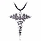 Percy Jackson and Olympians Necklace – Angel Wing Caduceus Pendant for Fans lx0309