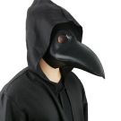 Black Plague Doctor Mask - Gothic Medieval Bird Beak Mask - alternate view 4