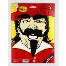 Self adhesive cavalier mustache goatee eyebrows for historical costume