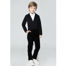Kids Black Tailcoat Jacket - Magician Ringmaster Formal Costume - alternate view