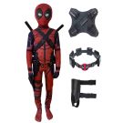 Kids Red Anti-Hero Costume with Mask Belt and Tactical Accessories - alternate view