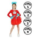 Girls Dr Seuss Cat In The Hat Thing Costume set pp1025