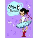 Girls book character costume with blue tutu and striped stockings for Book Week