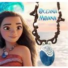 Kids and Adults Ocean Princess Necklace - Blue Heart Pendant with Braided Cord - alternate view