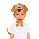 Dog Headband Bow Tail Set Kids Animal Farm Zoo Headpiece