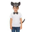 Kids elephant costume headband with 3D trunk and ears on child