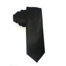 Satin finish black tie Roaring Twenties costume accessory