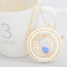 Wizarding Time Turner Necklace - Rotating Hourglass Pendant with Celestial Rings - alternate view 11