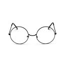 Old age spectacles prop showing oversized circular lens design