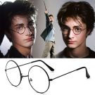 Wizard student costume glasses with iconic circular wire-rim design