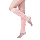 Womens 80s aerobics leg warmers knit tube design ankle to knee