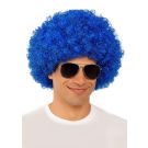 Adult Blue Afro Wig - 70s Disco Costume Accessory - alternate view
