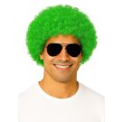 Adult Green Afro Wig - 70s Disco Curly Costume Wig - alternate view