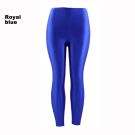 Adult Royal Blue Metallic Leggings - 80s Disco Retro Costume Accessory - alternate view 6