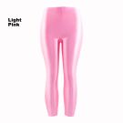 Adult Pink Metallic Leggings - 80s Disco Neon Stretch Pants - alternate view 6