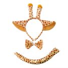 Kids Giraffe Costume Accessory Set - Headband Bow Tie and Tail - alternate view