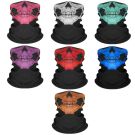Adult Skull Face Gaiter - Multifunctional Neck Scarf Face Covering - alternate view