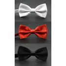 Classic formal bowtie accessory with lustrous satin-finish fabric