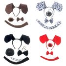 Kids Dog Headband Nose Bow Tail Set t1205