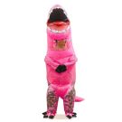 Kids Inflatable Pink T-Rex Dinosaur Costume with Battery Fan - alternate view