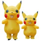 Adult Inflatable Yellow Electric Mouse Costume with Fan and Tail - alternate view 7