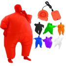 Adult Inflatable Sumo Suit - Battery-Powered Full Body Fat Suit Costume - alternate view 11